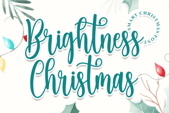 Brightness Christmas Font for Campaigns