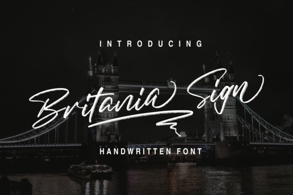 Britania Sign: A Graceful Script Font for Editorial Design