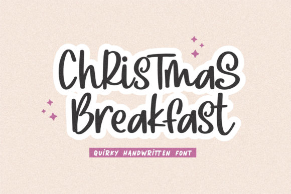 Christmas Breakfast Font: A Refined Script for Editorial Design