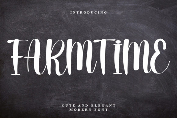 Farmtime: A Handwritten Font for Crafters