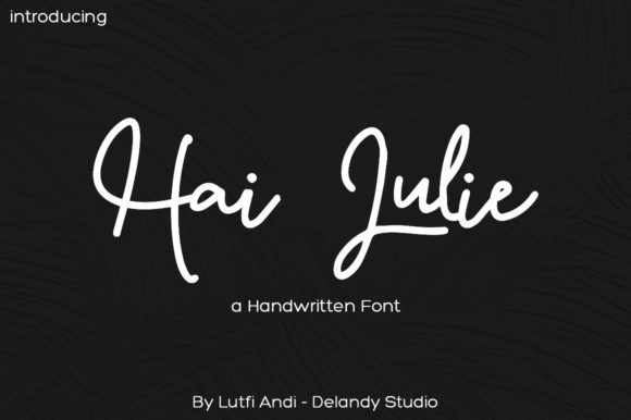 Hai Julie: A Refined Script Font for Modern Web Design