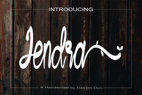 Jendra Font: A Handwritten Typeface for Makers