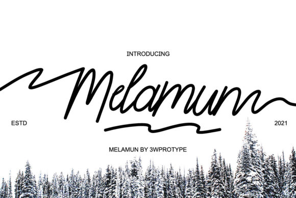 Melamun: A Script Font for Editorial Warmth