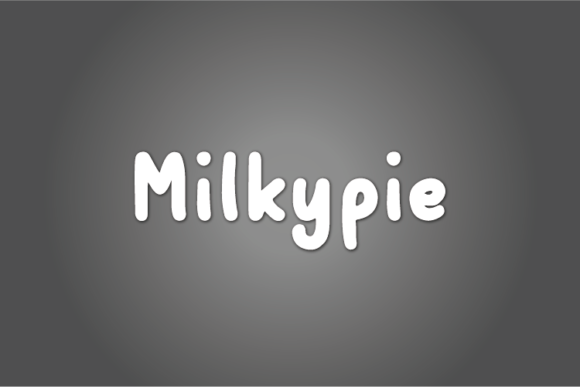 Milkypie: A Handwritten Font for Crafters