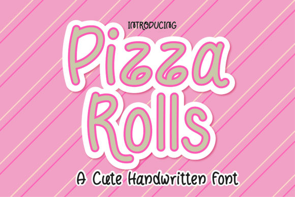 Pizza Rolls: A Handwritten Font for Editorial Charm