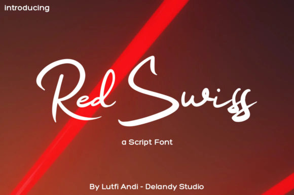 Red Swiss: A Signature Font for Modern Branding