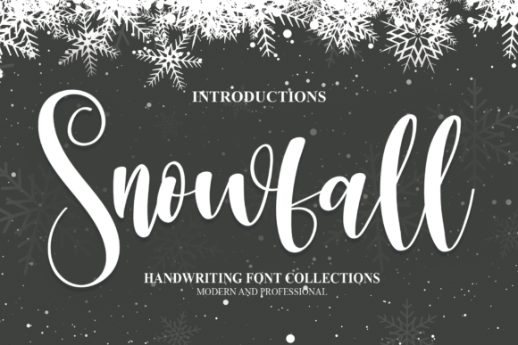 Snowfall Font: A Relaxed Script for Editorial Design