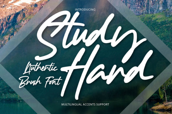 Study Hard: A Handwritten Font for Bold Branding
