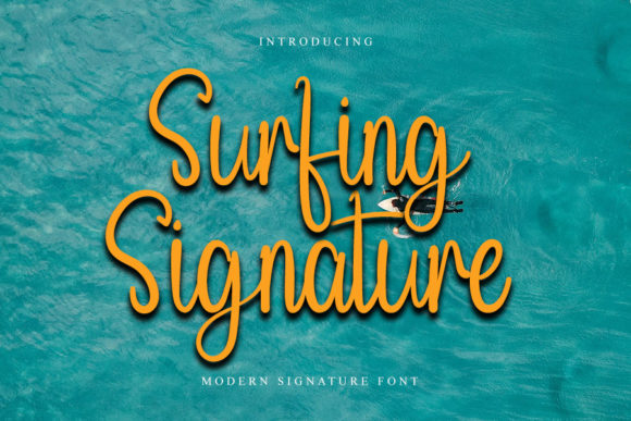 Surfing Signature: A Delicate Script Font for Web Design