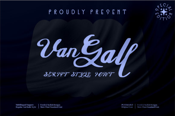 Van Gall: A Premium Script Font for Digital Design