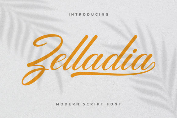 Zelladia: A Refined Script Font for Modern Editorial Design